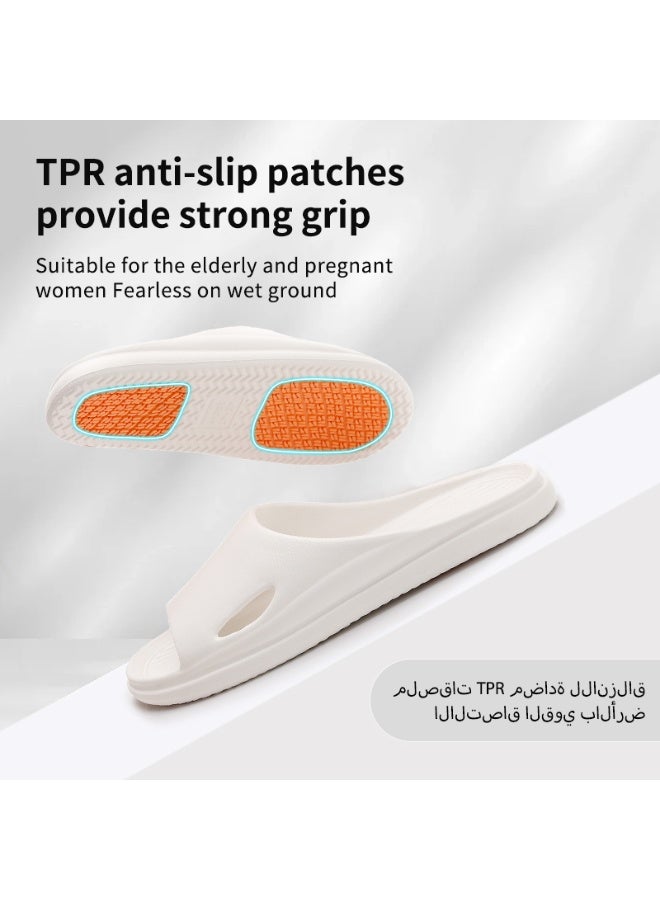 GUOLUOFEI Non Slip Shower Shoes, Lightweight Indoor House Slides Bathroom Shower Sandals Slippers for Women and Men - Image 3